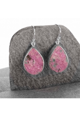 925 Sterling Silver COBALT CALCITE Earrings No.13.25